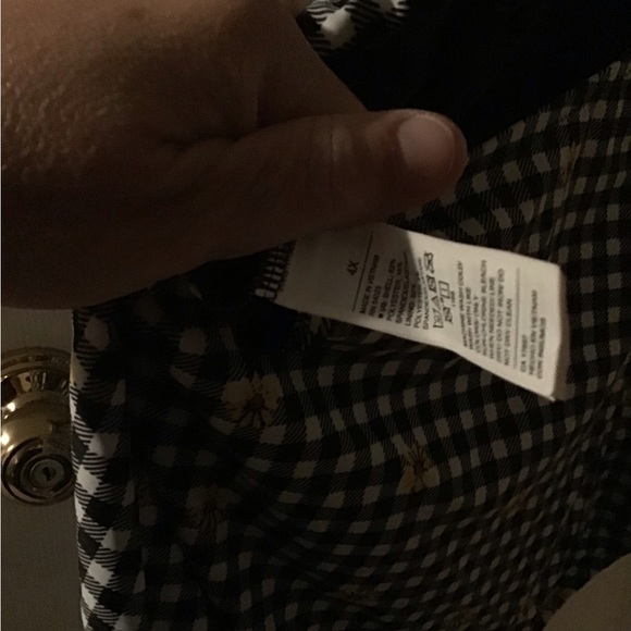 Old Navy One Piece Womens Swimsuit Cutout Gingham/Sunflower 4x - Picture 5 of 6